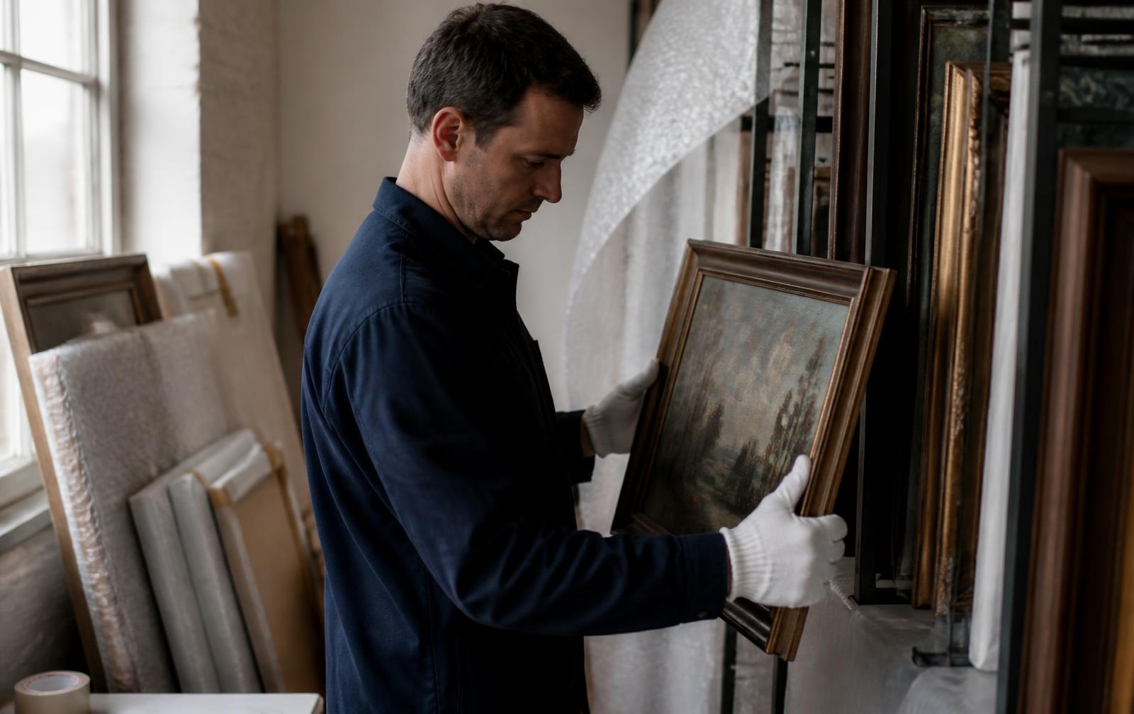 A selected fine-art work under independent review before admission